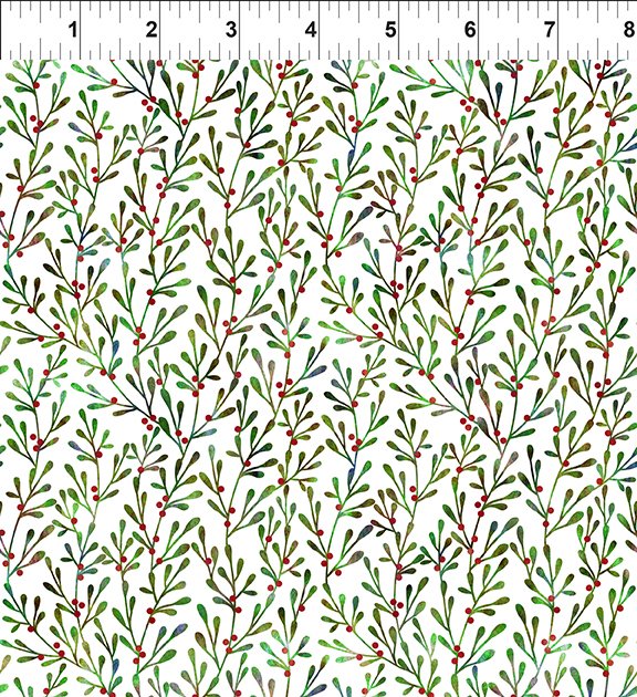 Winter Solstice II Branches White In the Beginning Fabric Cotton Fabric ITB-9WS-1
