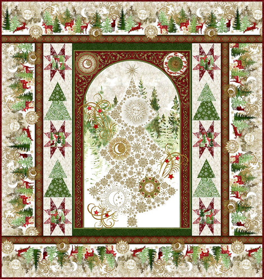 Winter Solstice II Panel Quilt Shop Kit 55"x58" Jason Yenter In the Beginning Fabrics ITB-WS-PQ-KIT