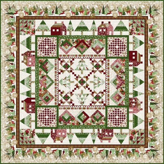 Winter Solstice II Sampler Quilt Shop Kit 83.5"x83.5" Jason Yenter In the Beginning Fabrics ITB-WS-SQ-KIT