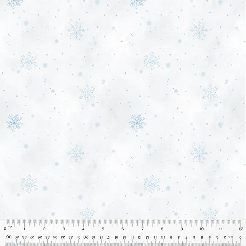 Winter Whisper Flurries Ice Whistler Studios Windham Fabrics Cotton Fabric WF-54682-5