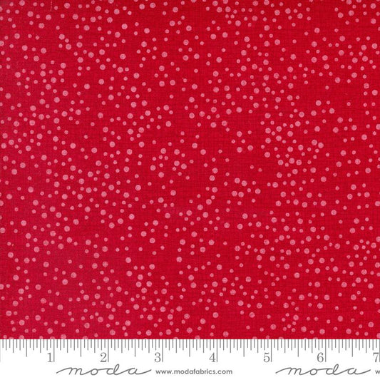 Dotty Thatched Dots Texture Crimson Red Rob Pickens Moda Cotton Fabric MD-48715-43