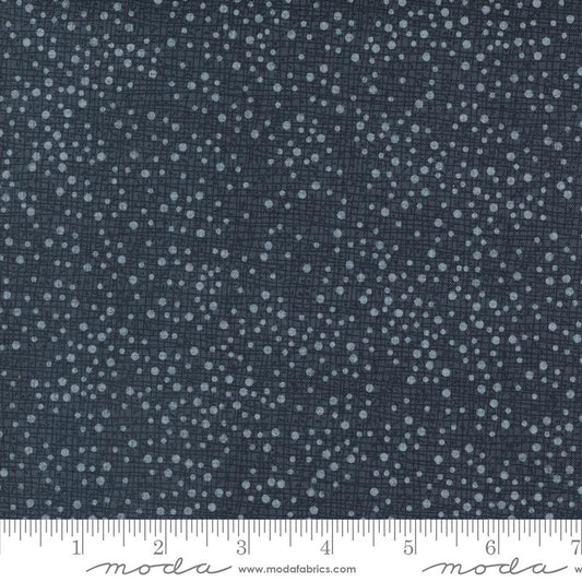 Dotty Thatched Dots Texture Soft Black Rob Pickens Moda Cotton Fabric MD-48715-152