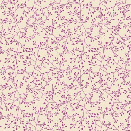 Wishflower Tallium Tangle Purple Rachel Rossi Benartex Cotton Fabric BE-16695-63