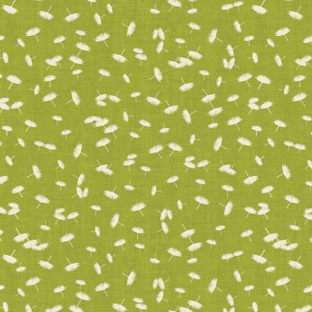 Wishflower Windy Day Lime Rachel Rossi Benartex Cotton Fabric BE-16696-43