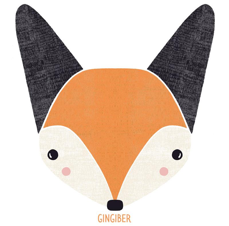 Woodland Wonder Woodland Fox Sticker Stacie Bloomfield Gingiber
