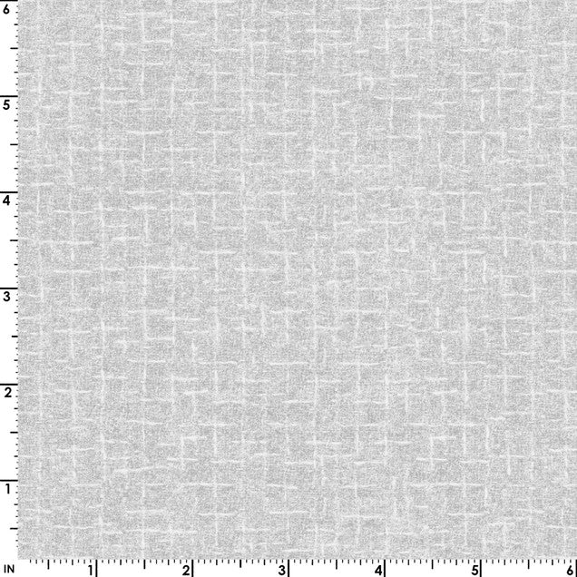 Woolies Flannel Little Lambies Crosshatch Texture Light Grey Bonnie Sullivan Maywood Cotton FLANNEL Fabric