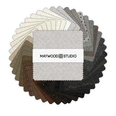 Woolies FLANNEL Neutrals Vol. 2 Charm Packs 5" Squares Bonnie Sullivan Maywood Studio FLANNEL Fabric MS-CP-MASWOF-Neu