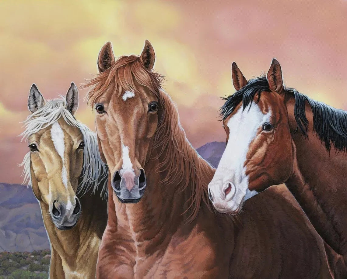 Yella, Big Boy, Cadillac Horse Scene 36"x43" David Textiles Cotton Fabric DT-AL-4469-1C