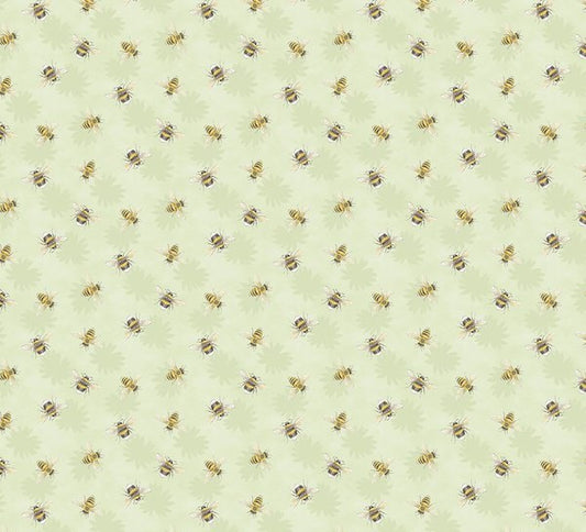 Zest Life Bee Toss Green Cynthia Coulter Wilmington Prints Cotton Fabric