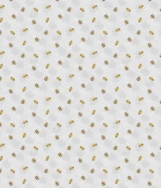 Zest Life Bee Toss Grey Cynthia Coulter Wilmington Prints Cotton Fabric WP-3063-19157-959