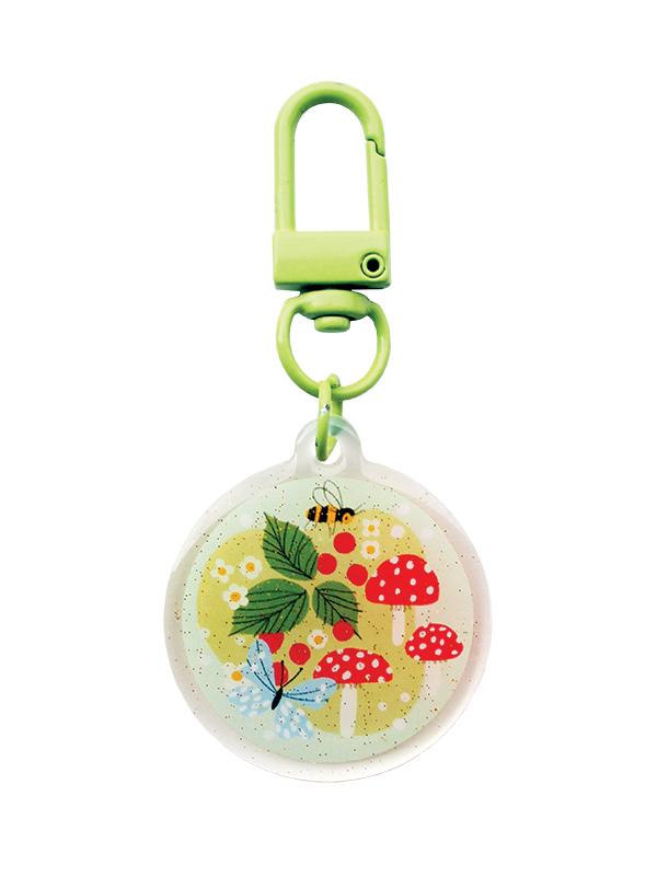 Zipper Glitter Charm Tiny Meadow 1.5"x3" Lizzy House LH-LOVEZ004