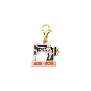 Charm Sewing Machine Enamel Zipper Pull Moda MD-AA30P25314