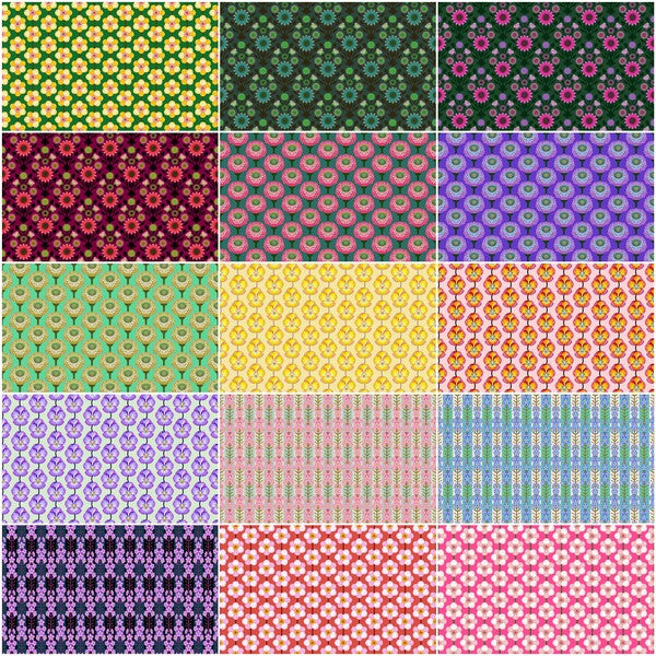Iconic Fat Quarter Bundle 18"x21" 15pcs Anna Maria Parry Northcott Cotton Fabric NC-FQICONIC15-10