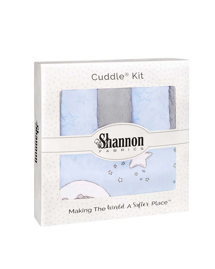 Lucky Star Blue Lullaby Quilt Kit 28"x41" Shannon Fabrics Polyester SF-cklullabyluckystarblue