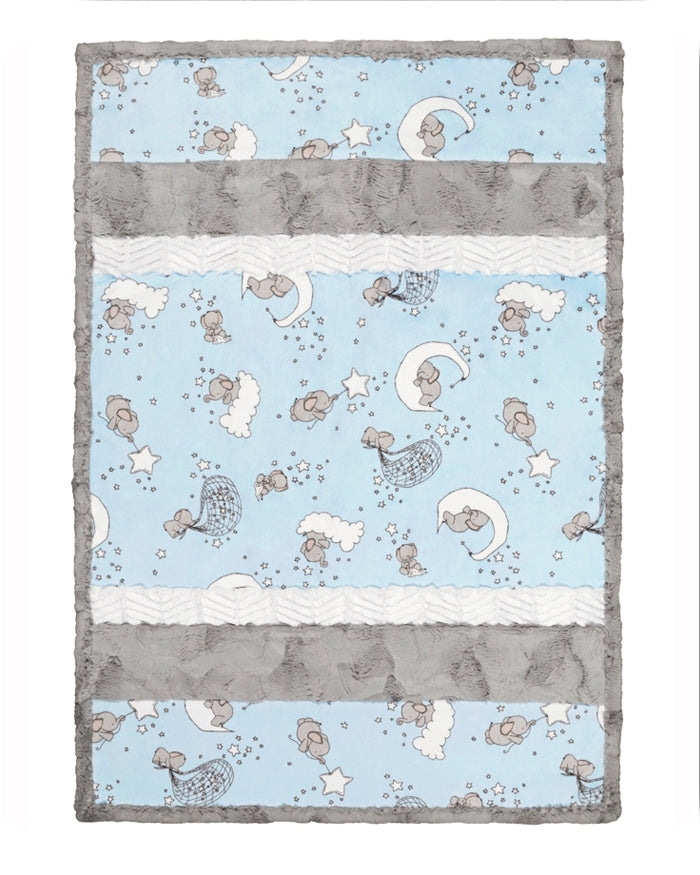 Lucky Star Blue Lullaby Quilt Kit 28"x41" Shannon Fabrics Polyester SF-cklullabyluckystarblue