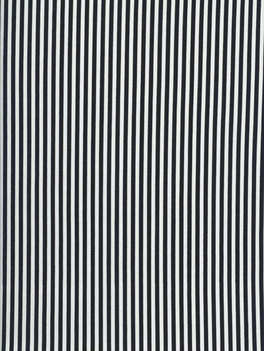 Black and White 1_8th inch Pin Stripe Timeless Treasures Cotton Fabric TT-C8109-Black