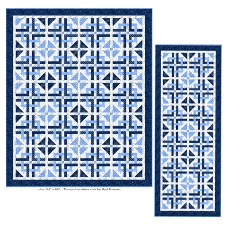 Danbury Quilt Pattern Throw or Bed Runner Sue Harvey & Sandy Boobar Pine Tree Country Quilts PT-1759