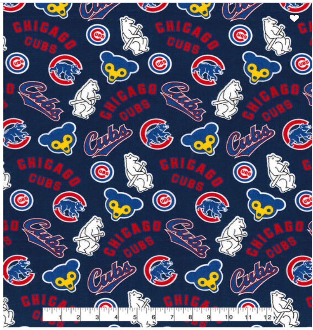Chicago Cubs MLB Baseball Cooperstown Fabric Traditions Cotton Fabric | US Fabric Shop