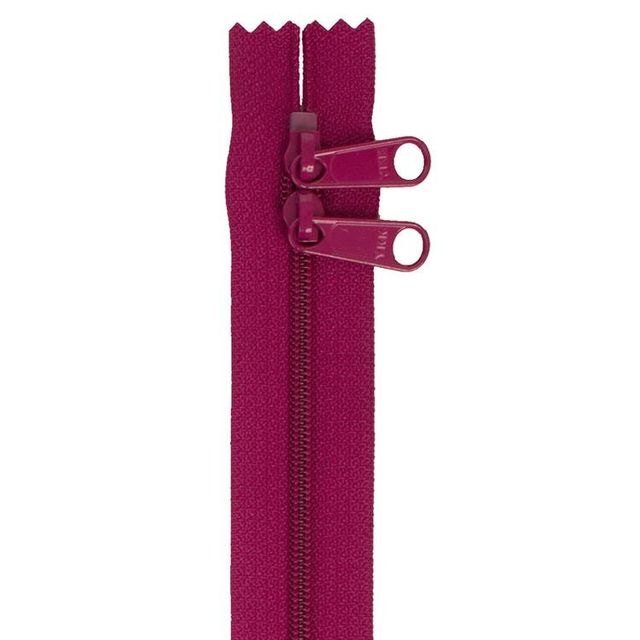 Double Slide Zipper 30'' Wild Plum By Annie's BYA-ZIP30-258