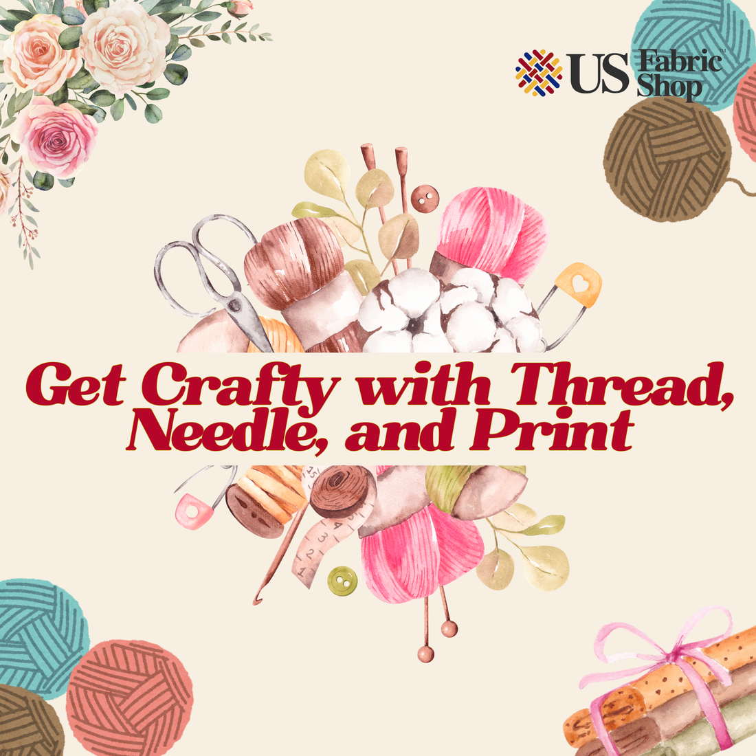 Get Crafty with Thread, Needle, and Print