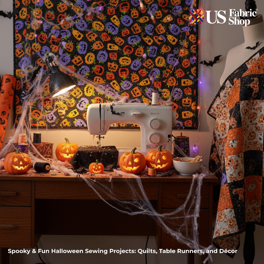 Spooky & Fun Halloween Sewing Projects: Quilts, Table Runners, and Décor