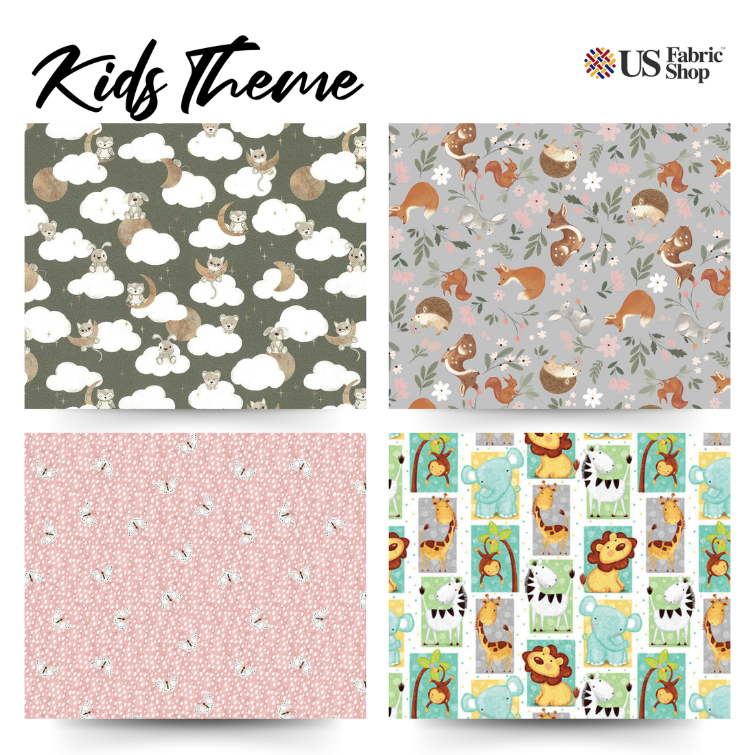 Kid Fun Cloth Shop the Cutest Kids Theme Fabric for Sale – US Fabric Shop