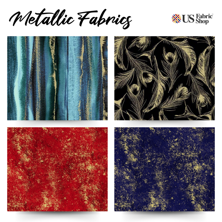 Glow Up Your Projects with Metallic Pattern Fabrics – US Fabric Shop