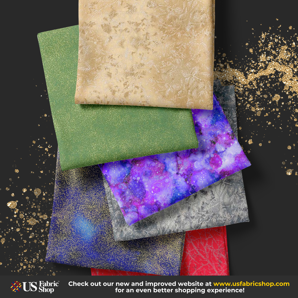 Sparkle and Shine with Our Glitter Pattern Fabrics!