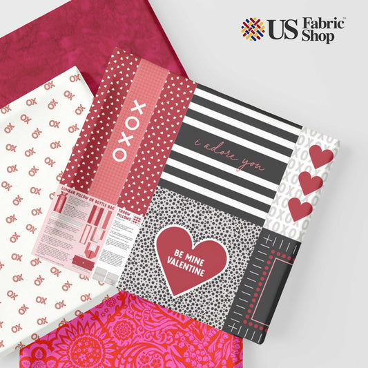 Make Cute Valentine Quilts with These Fabrics for Sale