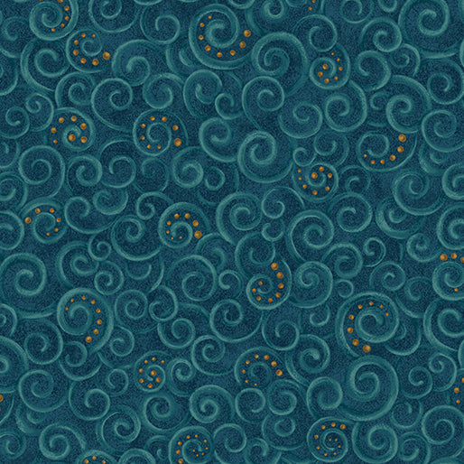 12 Days of Christmas Motion Midnight Nancy Halvorsen Benartex Cotton Fabric BE-17275-11