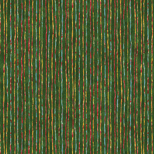 12 Days of Christmas Shimmer Green Nancy Halvorsen Benartex Cotton Fabric BE-17271-40