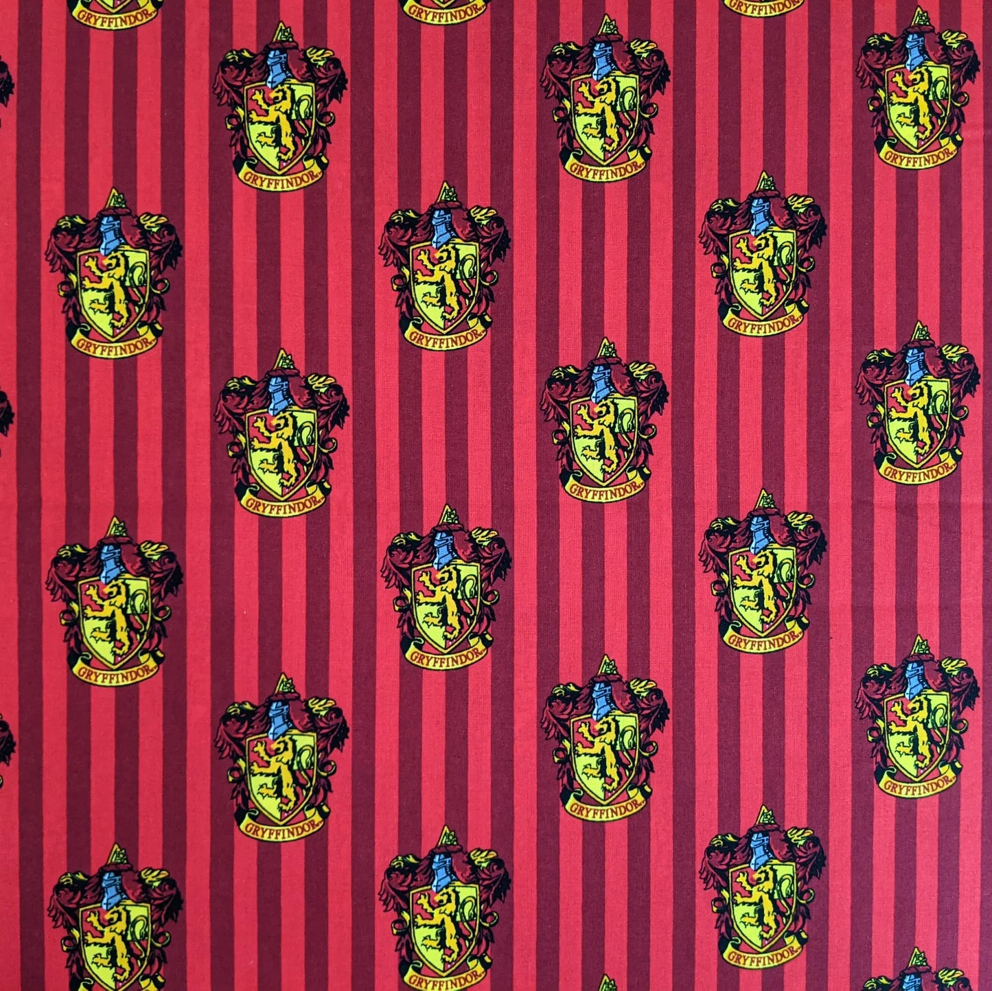 Harry Potter Gryffindor Houses Crest Camelot Cotton Fabric