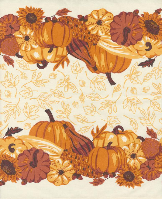 16" Classic Retro Holiday Toweling Bounty Pumpkin Harvest Multi Stacy Iest Hsu Moda Cotton Toweling Fabric