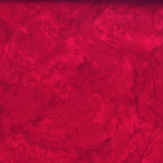 1895 Bali Watercolor Batiks Cardinal Red Hoffman Fabrics Cotton Fabric HF-1895-292