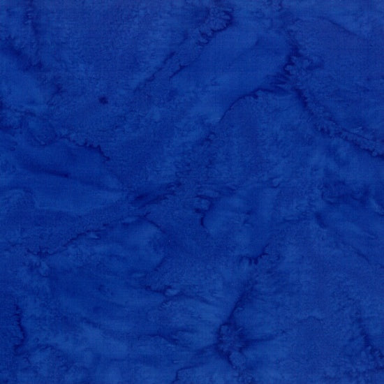1895 Bali Watercolor Batiks Cobalt Blue Hoffman Fabrics Cotton Fabric HF-1895-17