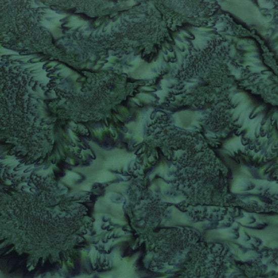 1895 Bali Watercolor Batiks Dublin Green Hoffman Fabrics Cotton Fabric HF-1895-252
