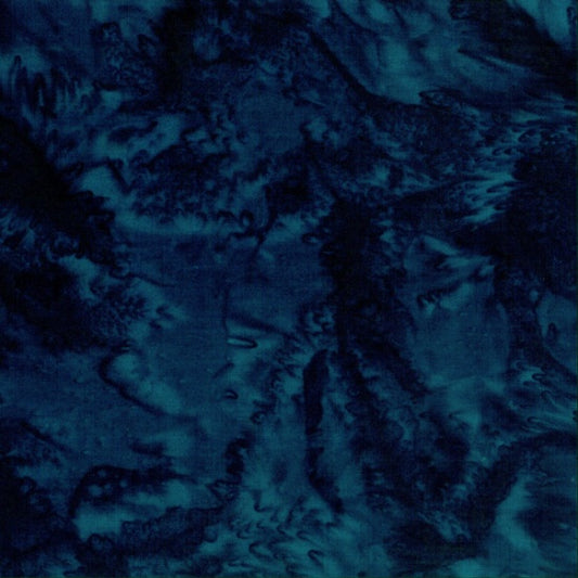 1895 Bali Watercolor Batiks Midnight Navy Blue Hoffman Fabrics Cotton Fabric HF-1895-128