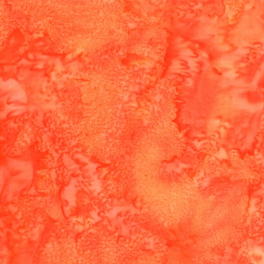 1895 Bali Watercolor Batiks Pumpkin Orange Hoffman Fabrics Cotton Fabric HF-1895-192