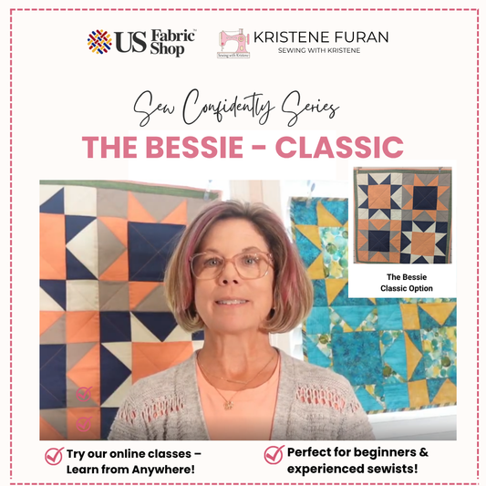 The Bessie Wall Hanging CLASSIC Class & Kit Sewing with Kristene
