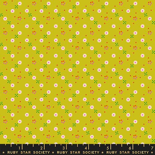 1 800 Calico Bandana Ditsy Blender Pistachio Green Alexia Abegg Ruby Star Society Moda Cotton Fabric MD-RS4170-13