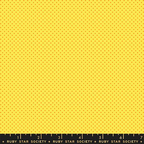 1 800 Calico Mini Dot Dots Blender Ditsy Chrome Yellow Alexia Abegg Ruby Star Society Moda Cotton Fabric MD-RS4102-34