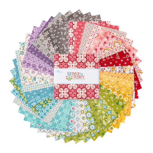 Piece & Plenty 10" Squares Stacker Lori Holt Riley Blake Designs Cotton Fabric RB-10-15870-42
