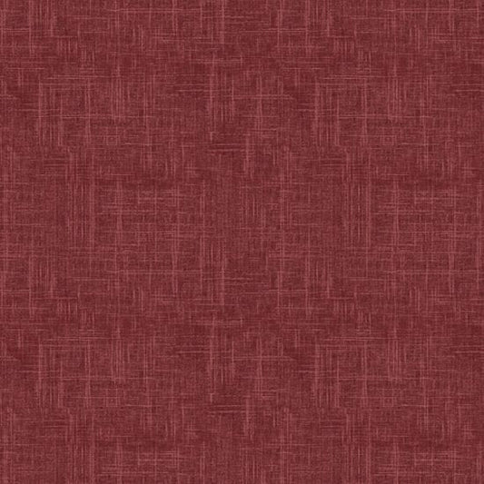 24/7: Linen Texture Barn Red Hoffman Fabrics Cotton Fabric HF-S4705-83