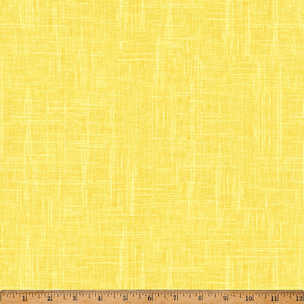 24/7: Linen Texture Buttercup Yellow Hoffman Fabrics Cotton Fabric HF-S4705-471