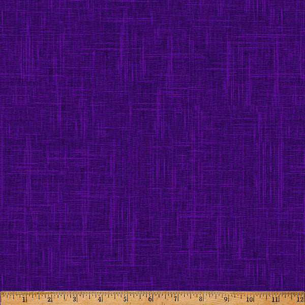 24/7: Linen Texture New Grape Purple Hoffman Fabrics Cotton Fabric HF-S4705-N45