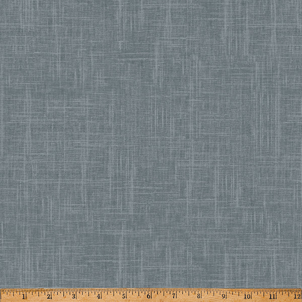 24/7: Linen Texture Pewter Gray Hoffman Fabrics Cotton Fabric HF-S4705-76