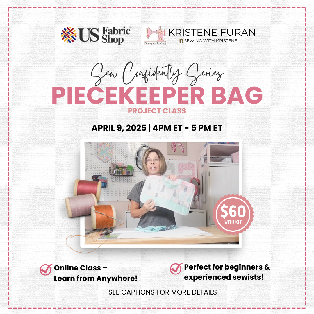 Piecekeeper Bag | Virtual Sewing Class | Kristene Furan