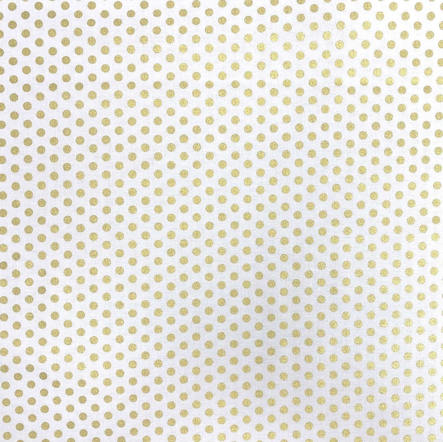 Jingle and Mingle Golden Dot White Sinead Jones Blank Quilting Cotton Fabric BQ-2680M-01-White
