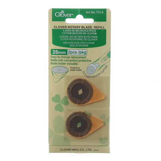 28mm Replacement Blade 2ct Clover Needlecraft CN-7514CV