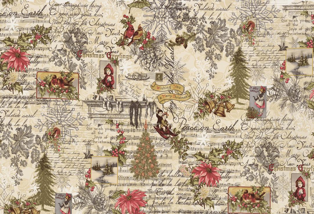 3 Sisters Favorites Collages Marche De Noel Collage Multi 3 Sisters Moda Cotton Fabric | US Fabric Shop